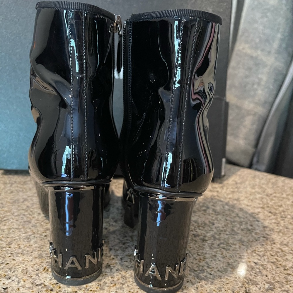 Chanel booties , authentic with dust bag and box